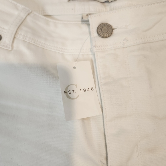 NWT Est 1946 Denim White shorts mid-rise - Picture 3 of 10
